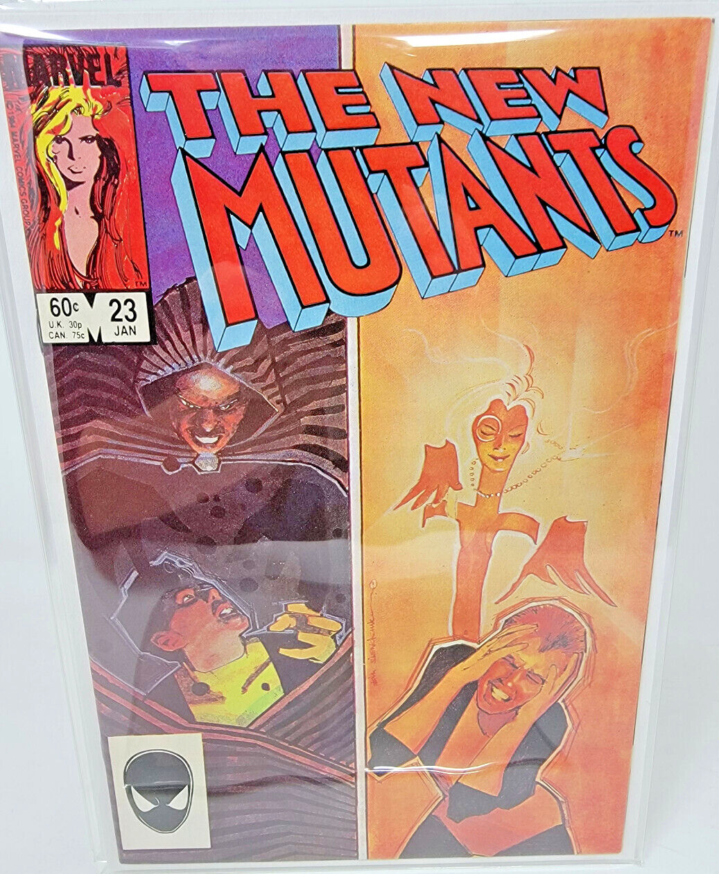 NEW MUTANTS #23 1985 Marvel 9.4 Bill Sienkiewicz Cover Art