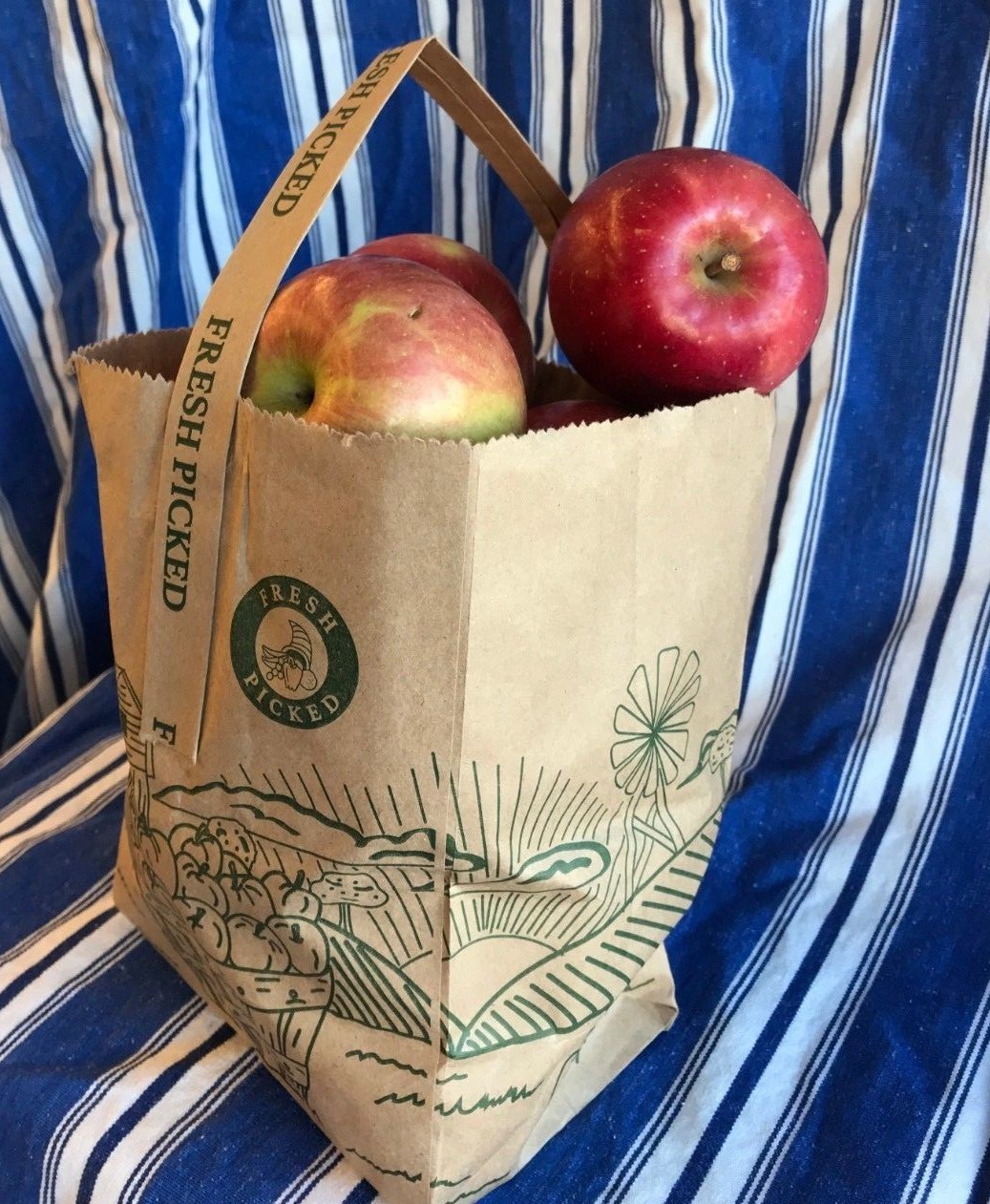 Fresh Picked Kraft Paper Produce Bags 1/4 Peck 500 ct per Bale -15 Available