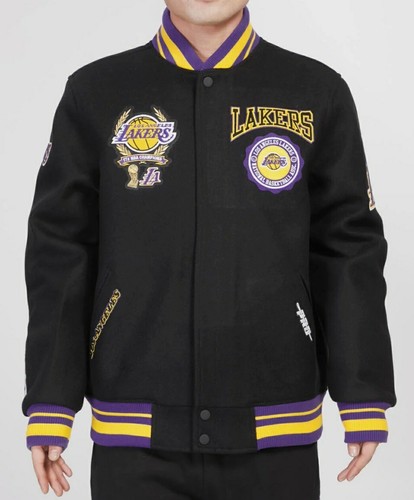Pro Standard Los Angeles Lakers Crest Emblem Rib Wool Men's