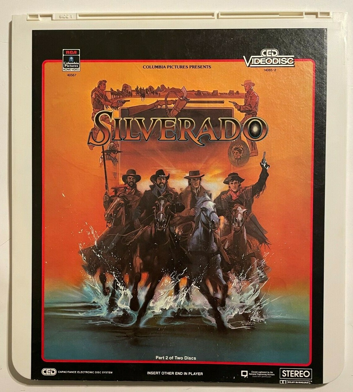 Silverado Part 2, A Lawrence Kasdan Film CED RCA Selecta