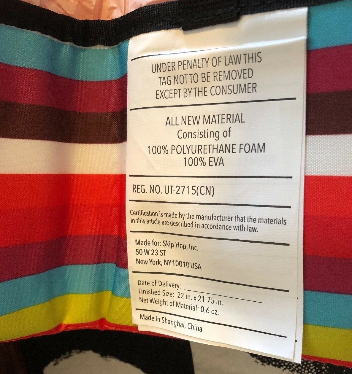 Skip Hop Giggle Better Basics Striped Pronto! Mini Wristlet Diaper Changer