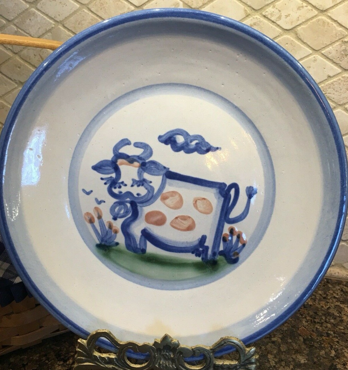 Six M.A. Hadley Pottery 7 5/8