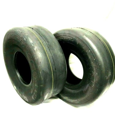 (2) 13x6.50-6 Smooth 4 Ply Tires Fits Scag, Gravely, Hustler, Toro, Ferris