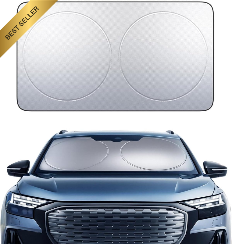 Car Windshield Sun Shade – 4-Layer Reflective 240T Sun & UV Reflective Windshiel