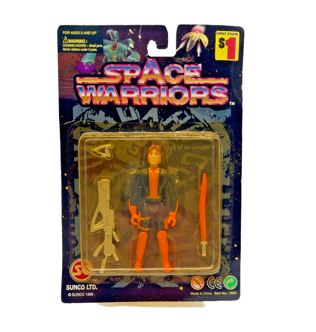 Vintage 1998 Sunco LTD Space Warriors #3900 Action Figure