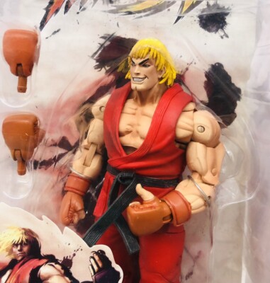 New Neca Street Fighter IV Player Select Ken Action Figure Capcom