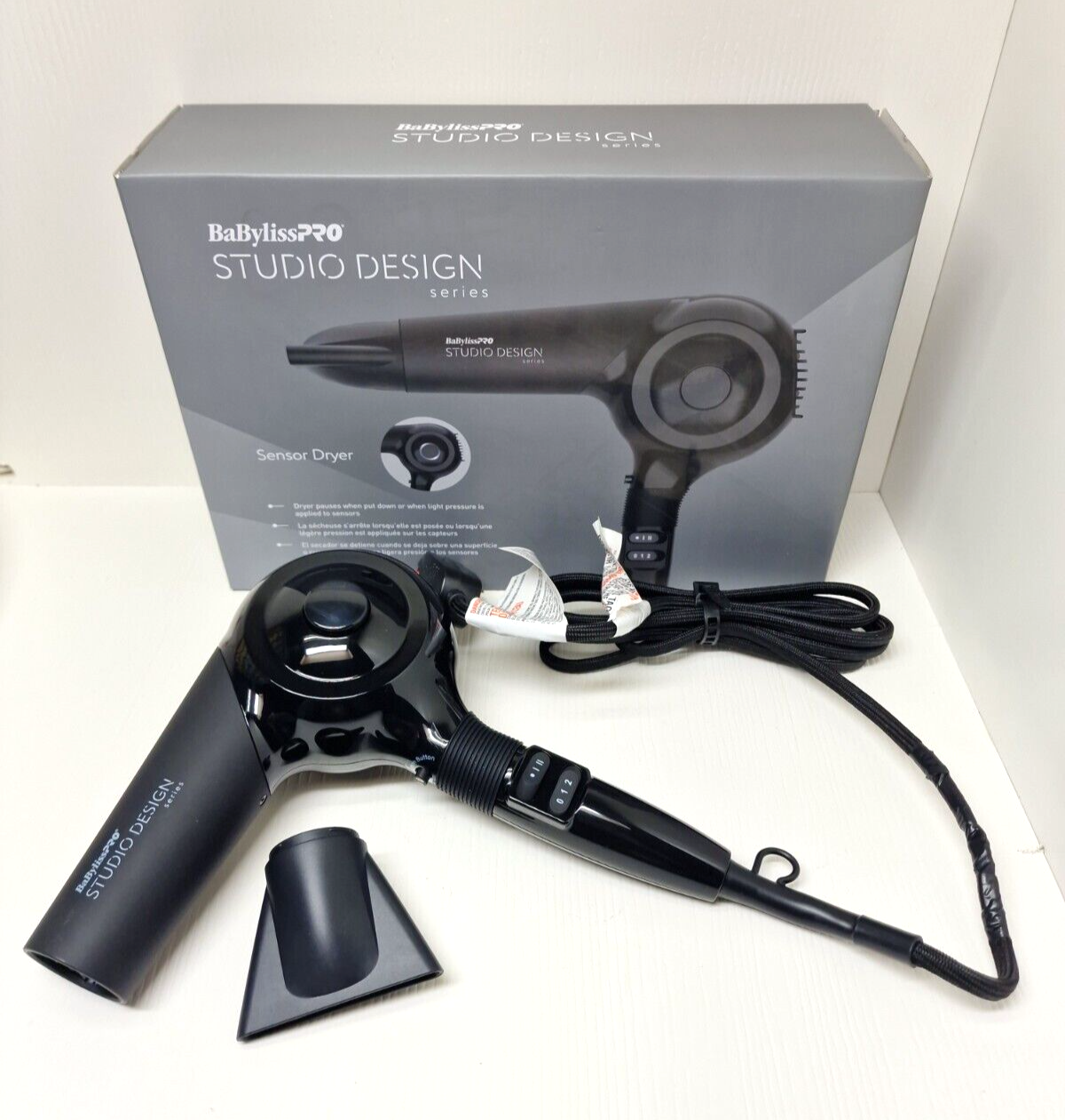 BaBylissPRO Studio Design Series Sensor Dryer Carbon Ionic