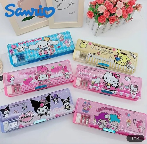 My Melody Sanrio Pencil Case School Essentials Organizer Container Kawaii