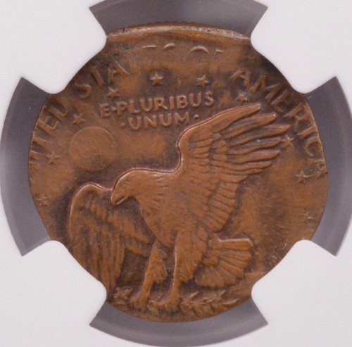 NGC $1 1979-S SBA Dollar on Cent Planchet MS-63 Brown