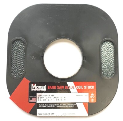 100' x 1/4 x 6H CARBON FLEX BACK BANDSAW COIL STOCK - USA MK Morse - NEW