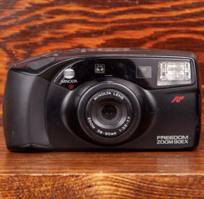 Minolta Freedom Zoom 90EX 35mm Film Point & Shoot Camera Tested Working