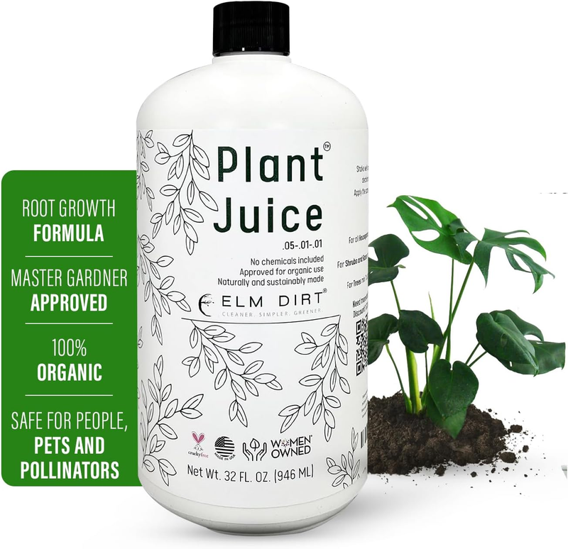 Elm Dirt Plant Juice Organic Fertilizer for All Plants - Indoor or Outdoor (1 Bo
