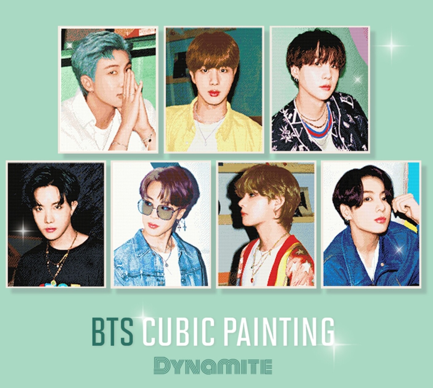 BTS キュービックペインティング バンタン dynamite ジミン 完成品 BTS DIY CUBIC PAINTING Official Goods dynamite | eBay