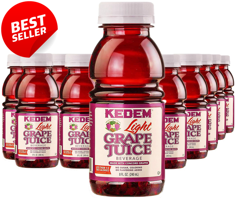 Light Concord Grape Juice 8oz Bottles Reduced Sugar 24 Pack - US