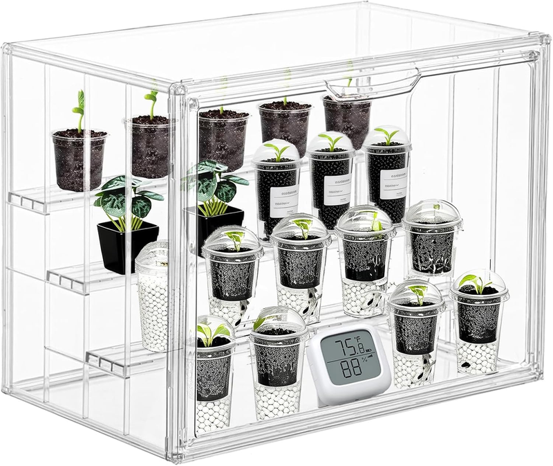 Clear Mini Greenhouse Indoor, Small Portable Tabletop Green House