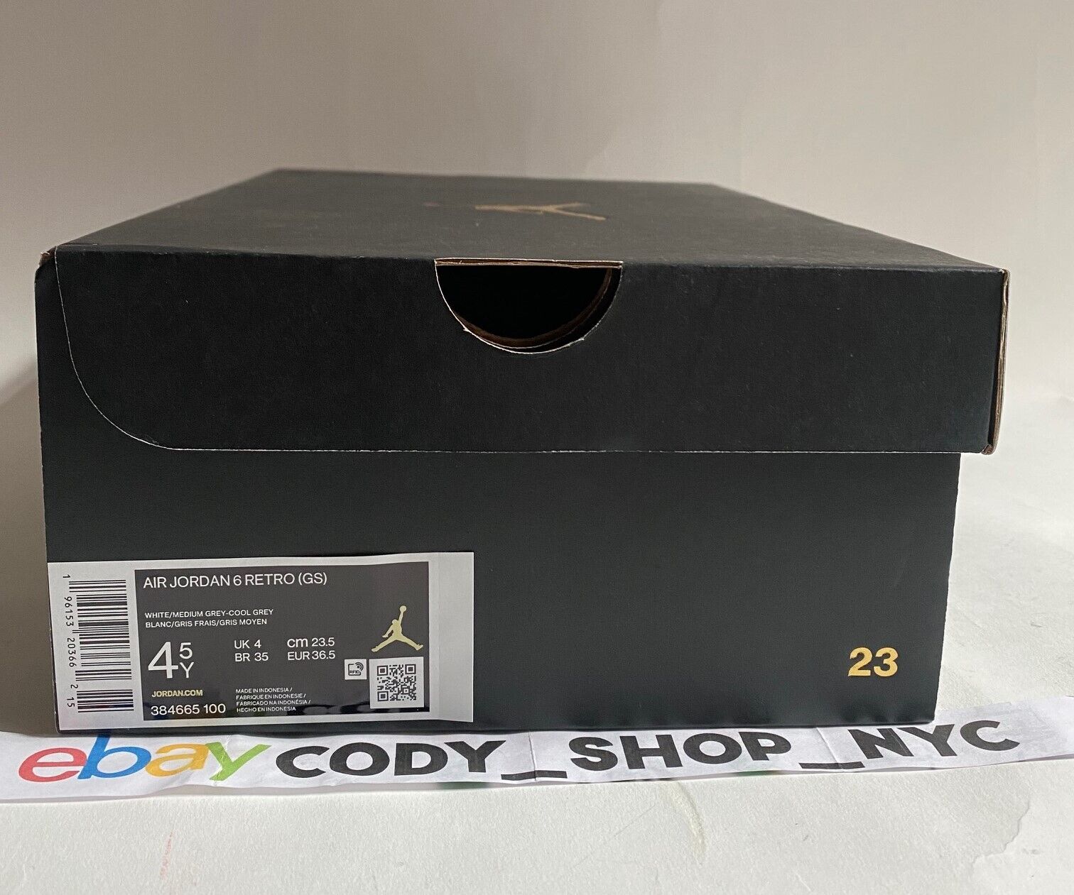 Nike Air Jordan 6 Retro GS Cool Grey White Kids Sizes *SHOE Nike Air Jordan 6 Retro GS Cool Grey White Kids Sizes *SHOE