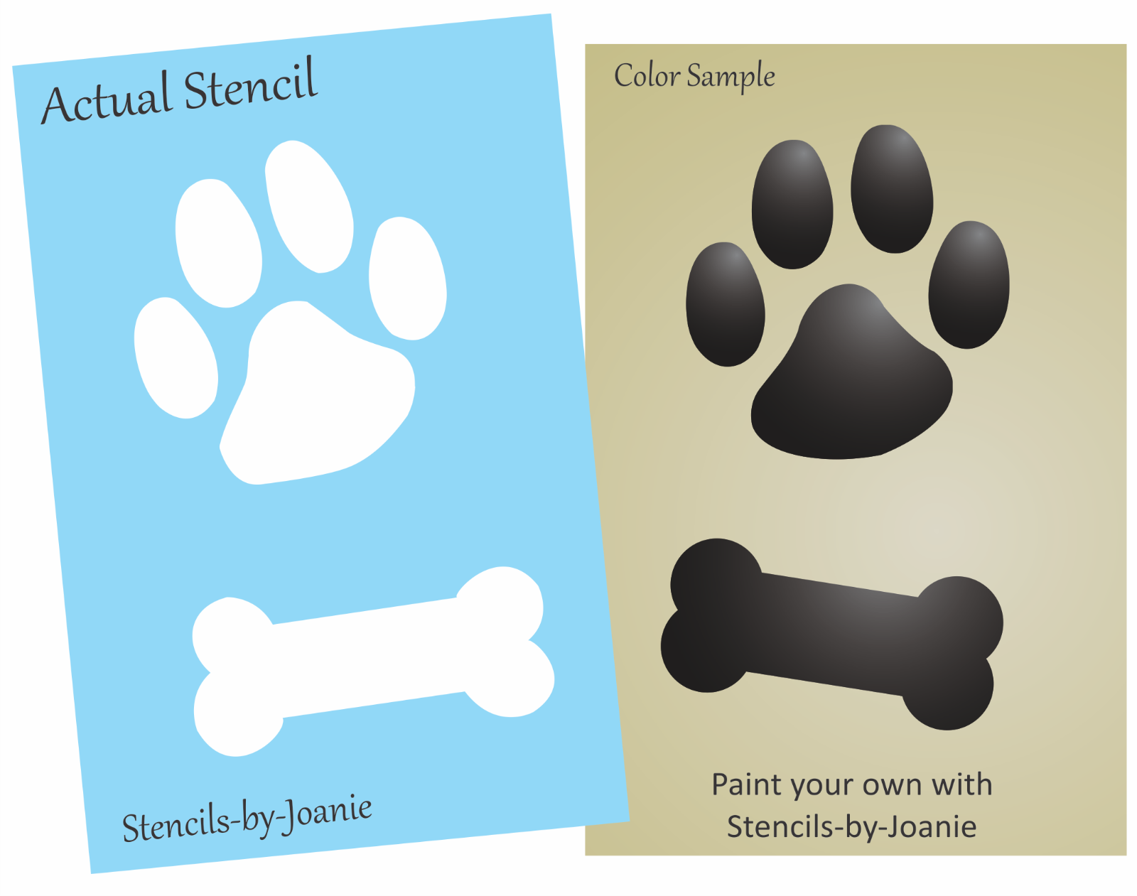 paw-print-stencil-dog-bone-pet-cat-canine-animal-kennel-animal-diy-signs-joanie-ebay