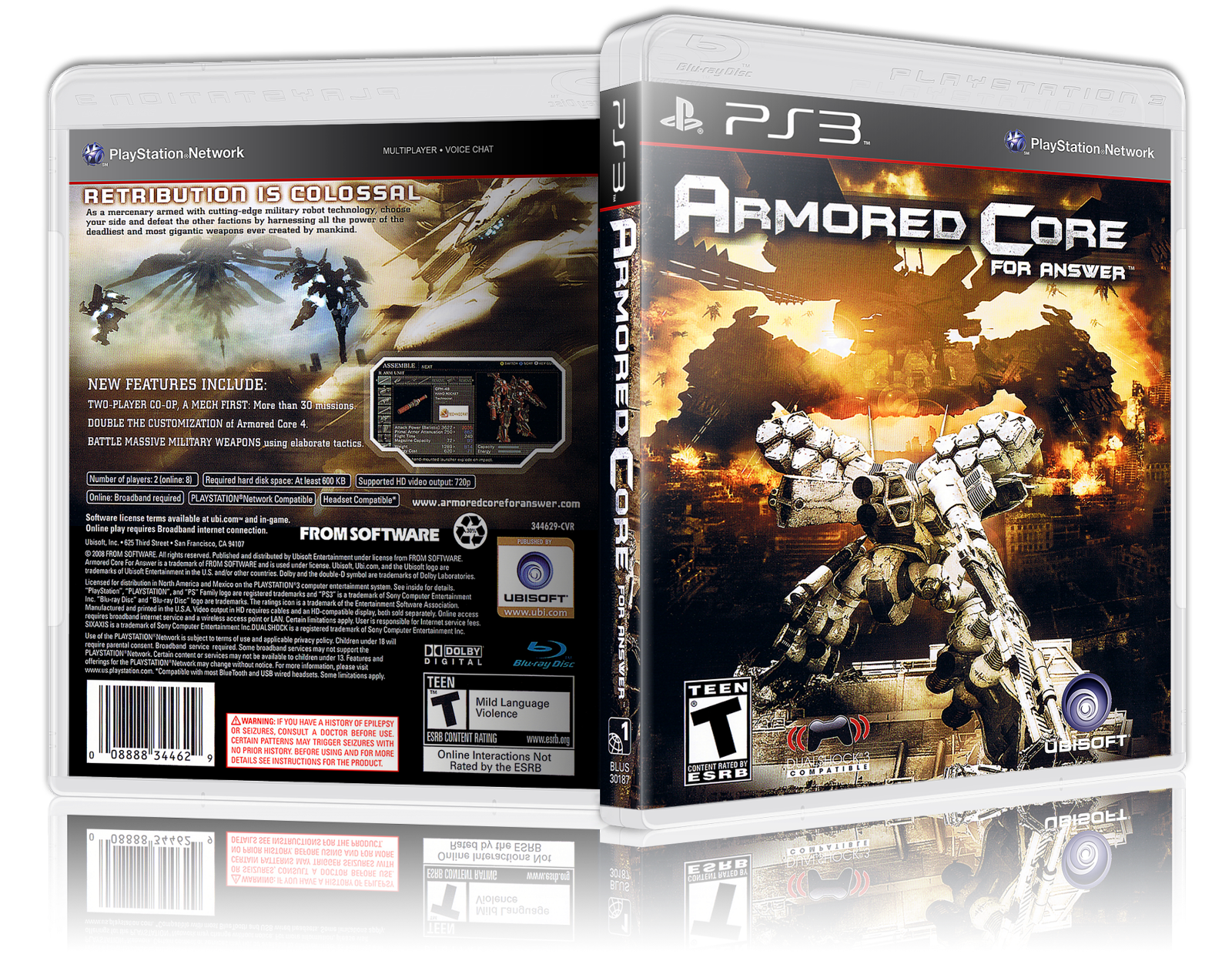 Armored Core: For Answer Replacement PS3 Cover And Case. NO