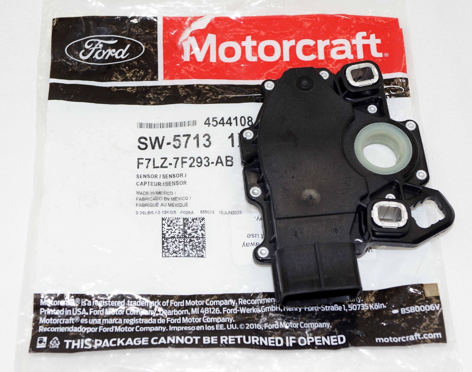 アセント Genuine OEM Motorcraft SW5713 Ford F7LZ7F293AB Neutral
