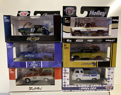 M2 Machines Detroit Muscle Release 64: 1/64 Complete Set Of 6 Cars With Box R64
