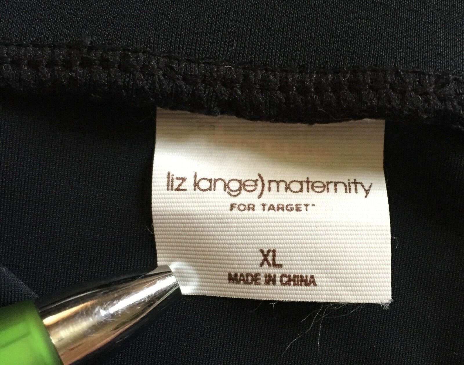 Liz Lange Women's Maternity XL Black Swimsuit Bottom NWOT