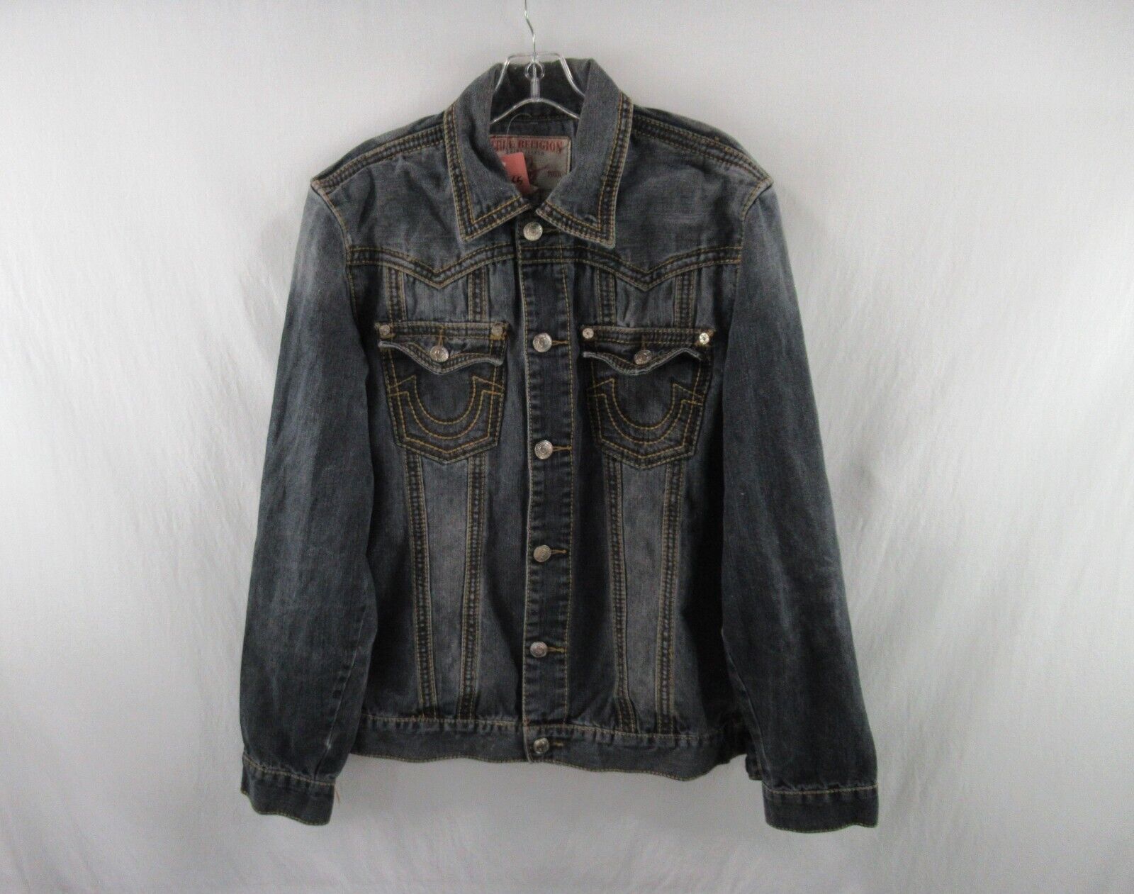 True Religion Men Jimmy Big QT Button Front Trucker Jean True Religion Men Jimmy Big QT Button Front Trucker Jean