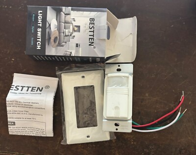 ECOELER 3Way Motion Sensor Light Switch, PIR in Wall Sensor Switch, Occupancy...