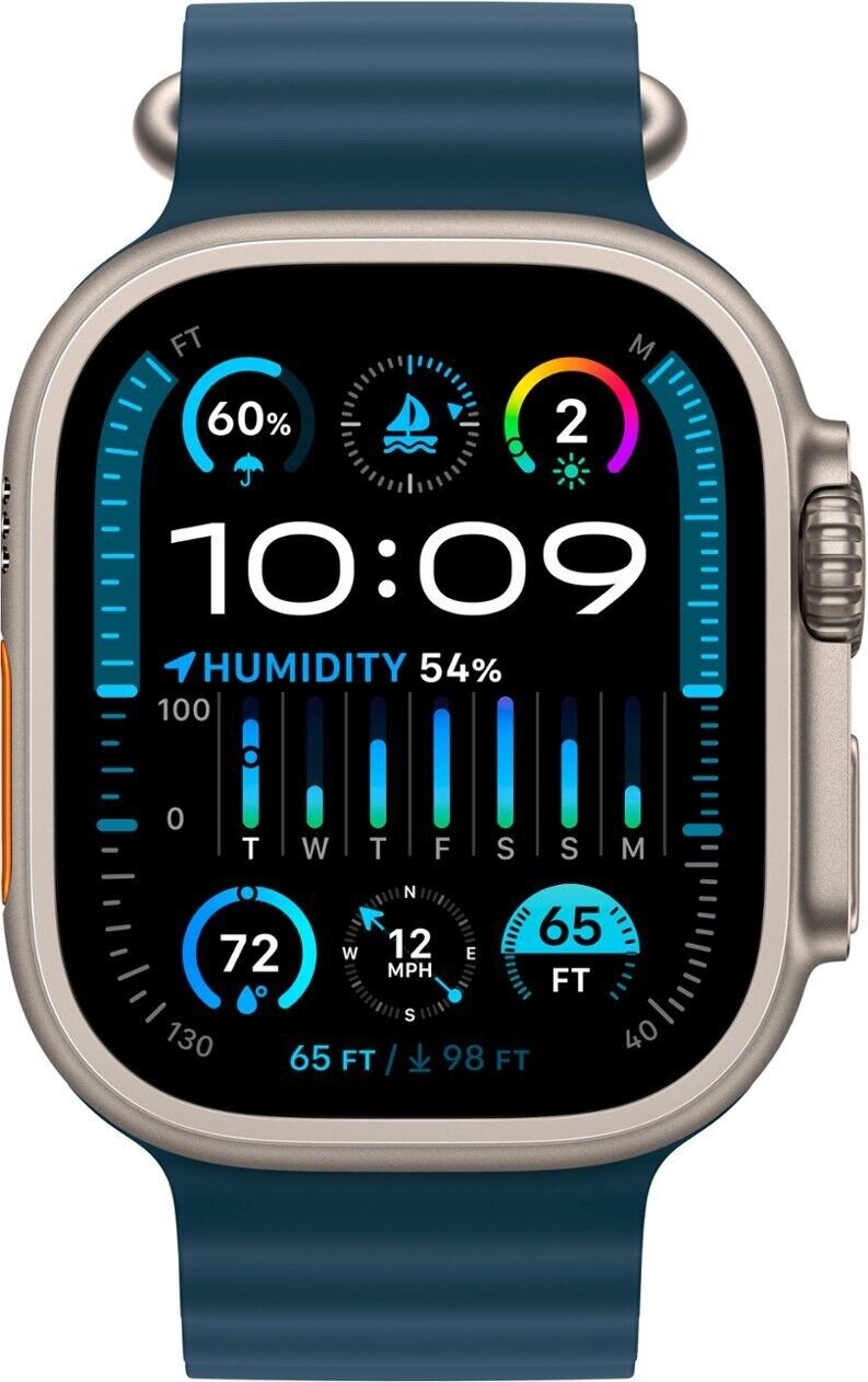 Apple Watch Ultra 2 49mm Cellular Titanium w/ Blue Ocean Apple Watch Ultra 2 49mm Cellular Titanium w/ Blue Ocean