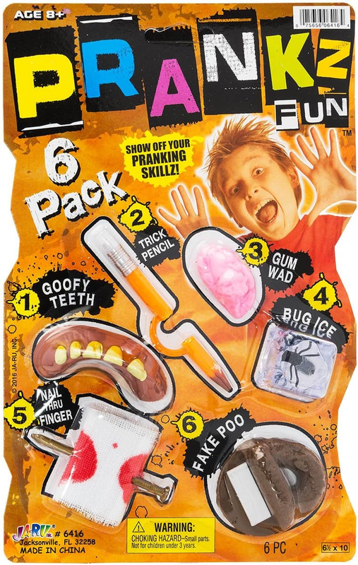 Pranks Kit for Kids Gags Toys (1 Set) 6 Different Cool Stuff