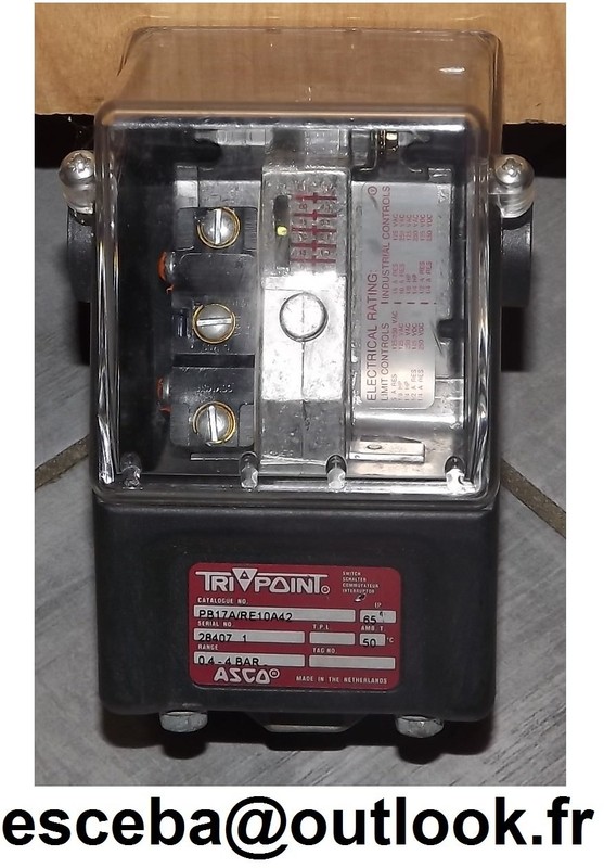 Asco Tri Point Pb17a / Re10a42 --- Pressure Switches --- *Neuf*