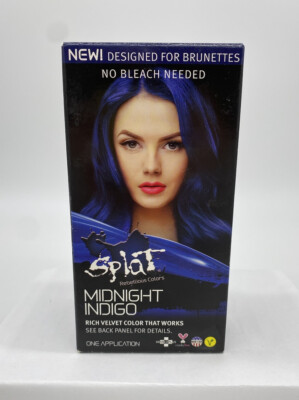 Splat Rebellious Colors Midnight Indigo Hair Dye Semi Permanent Hair Color