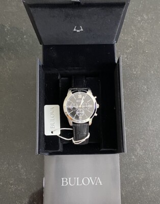 BULOVA 96A173 Stainless Steel Chronograph Quartz Wristwatch