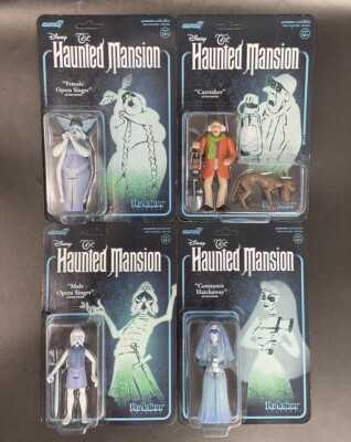 Super7 ReAction Disney The Haunted Mansion Wave 2 Figures Full Set - 4 Pack