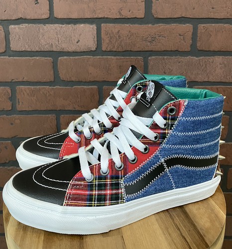Vans Sk8-Hi レッド/チェッカー　アメリカ製 USA製 90s VANS SK8-HI CHECKERBOARD 黒ピンク US9.5/27.5cm
