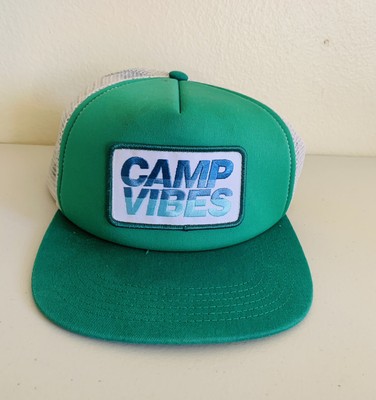 Poler Hat Camp Vibes Green Trucker Snapback