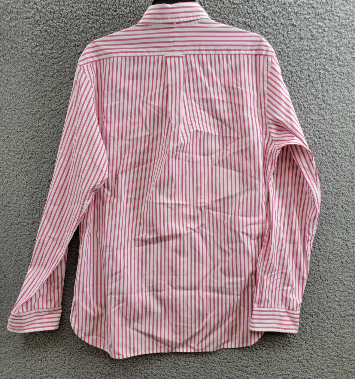 Polo Ralph Lauren Poplin Stripe Custom Fit Button Down Shirt Men's M Pink/White - Picture 12 of 18