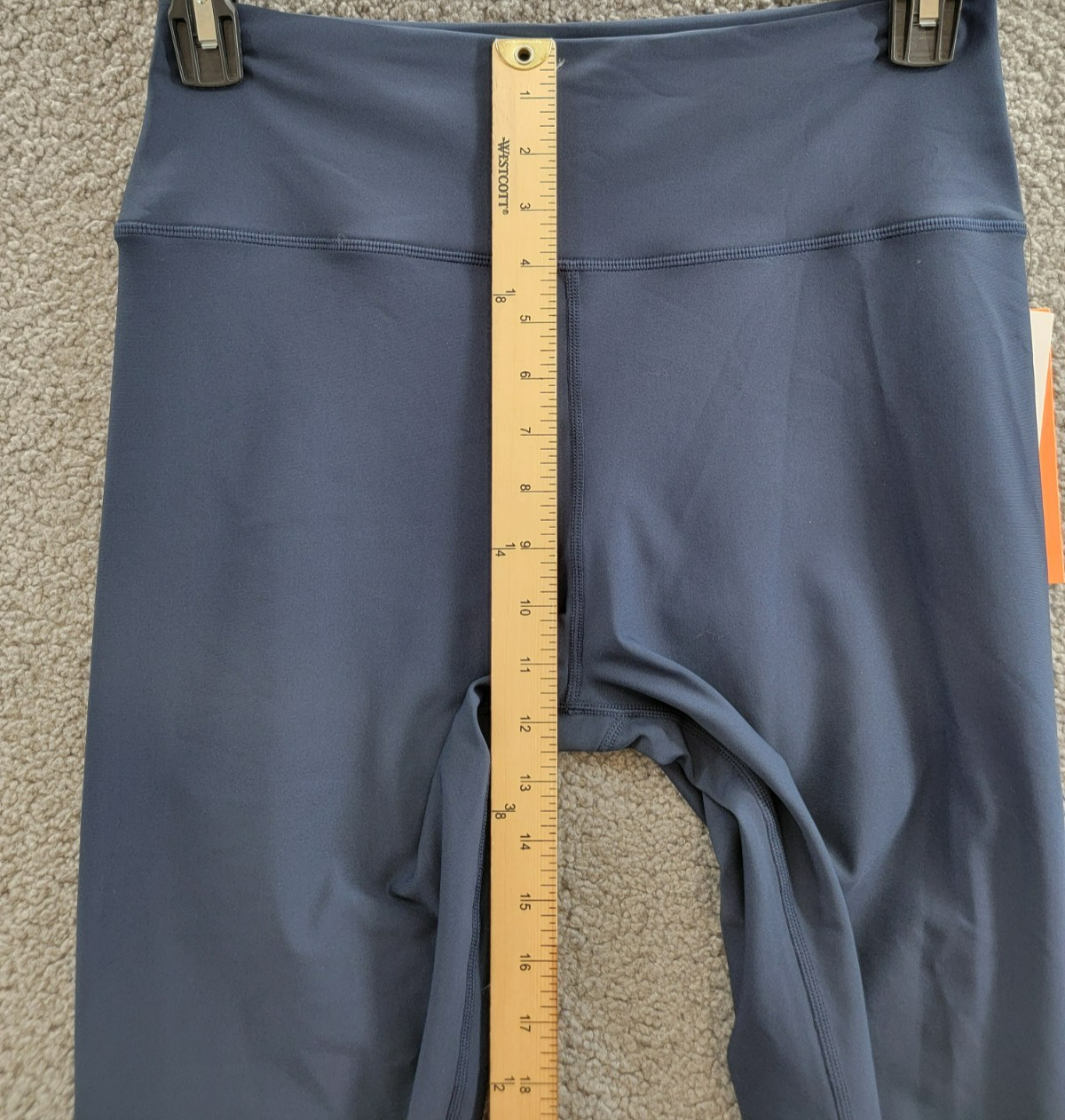 AQUA Athletic Scalloped Hem Leggings Women's XL Myth Elastic Waist Pull On - Picture 9 of 21