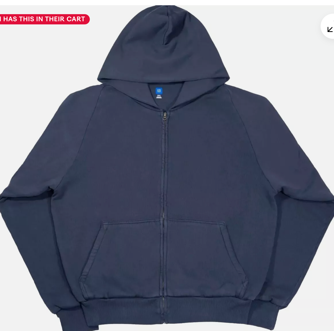 Unreleased Yeezy x Gap YZY Full Zip Sweatshirt Hoodie Navy