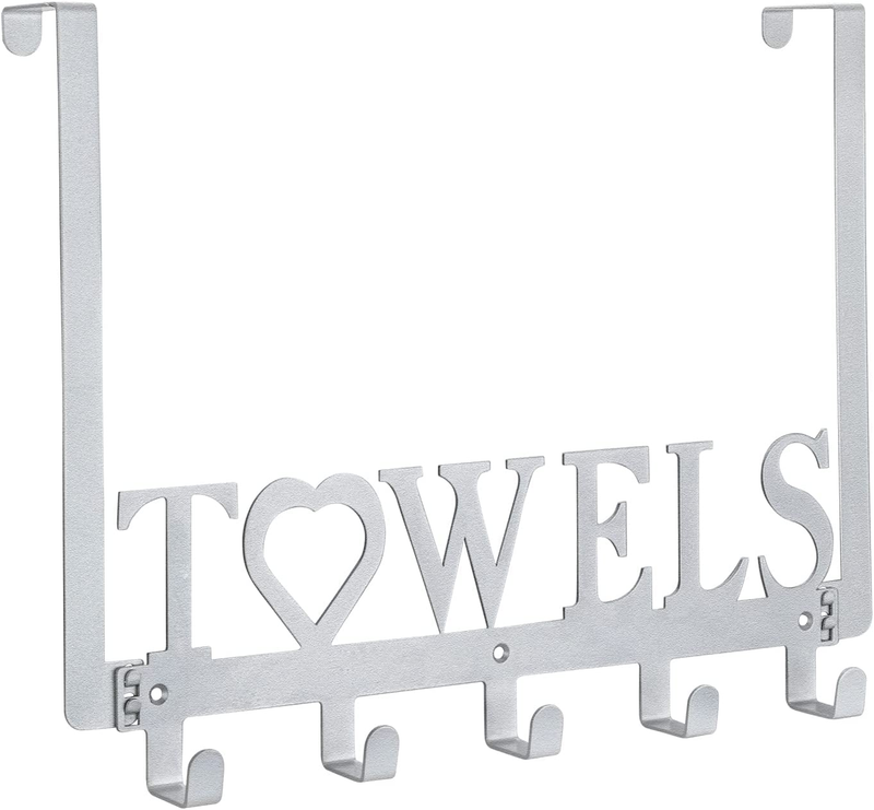 over the Door Towel Rack, Metal Bath Towel Holder Hanger for Bathroom Bedroom Do