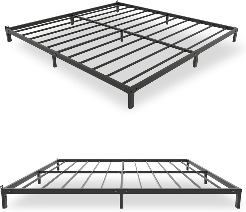 , 7-inch Metal Bed Frame Queen Size, Heavy Duty Low Profile 