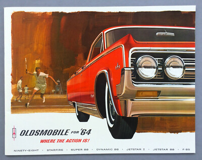 1964 Oldsmobile Dealer Brochure - ''Where The Action Is!'' - Mint Condition