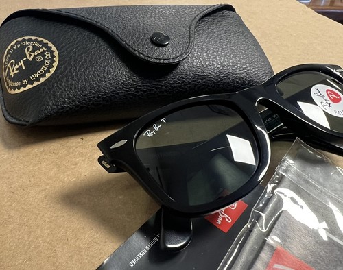 Ray Ban Wayfarer Polarized | Black | RB2140 901/58 50mm Made