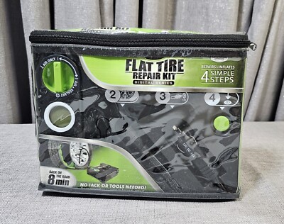 Slime Flat Tire Repair Kit Repairs & Fully Inflates Model #50123
