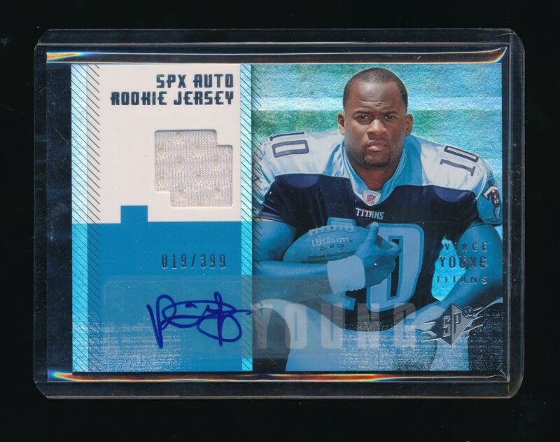 Vince Young 2006 Spx Jersey Rc Auto #/399 *tennessee Titans*