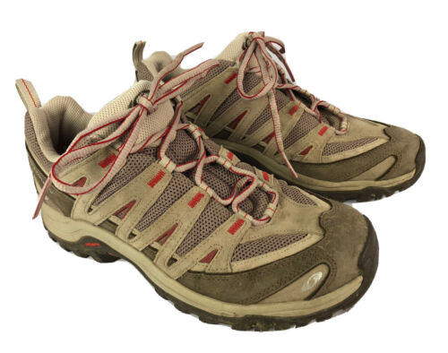 Salomon Contagrip Women's Tan Hiking Shoes Sz 8 YYS 643001 Salomon Contagrip Women's Tan Hiking Shoes Sz 8 YYS 643001