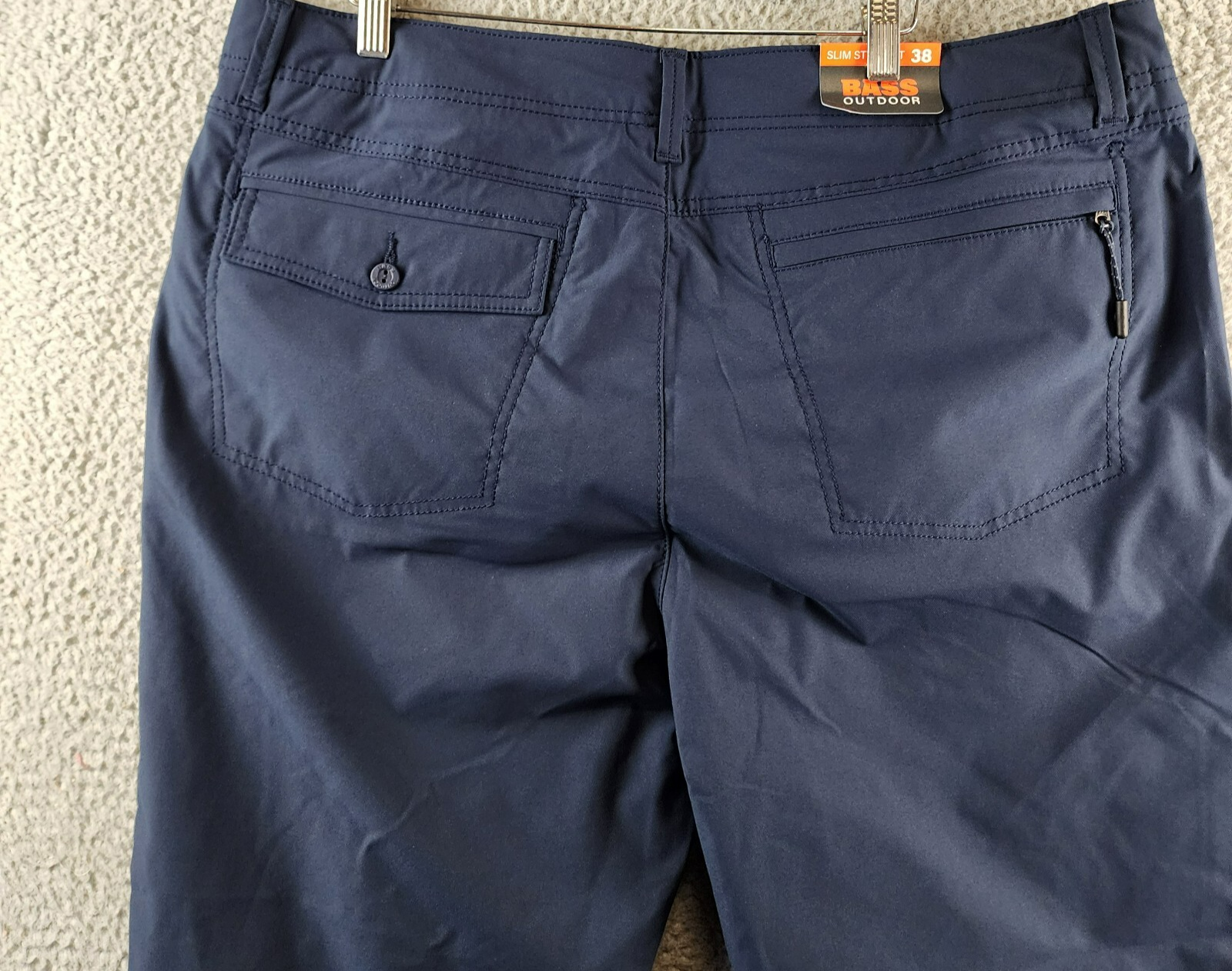 BASS OUTDOOR Traveler Slim-Straight Fit Flex Tech Twill Pants Men's 36 Slate - Picture 20 of 23