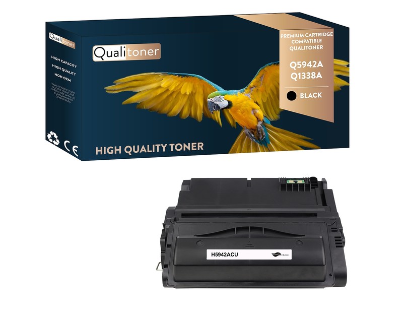 Toner Pour Hp Q5942a Q1338a Compatible Noir X1 Qualitoner