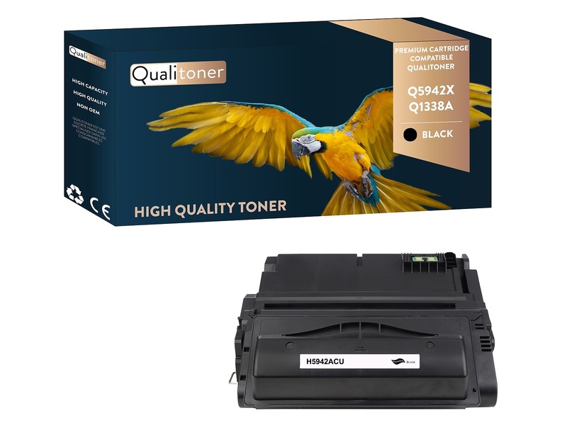Toner Pour Hp Q5942x Q1338a Q1339a Q5945a Compatible Noir X1 Qualitoner
