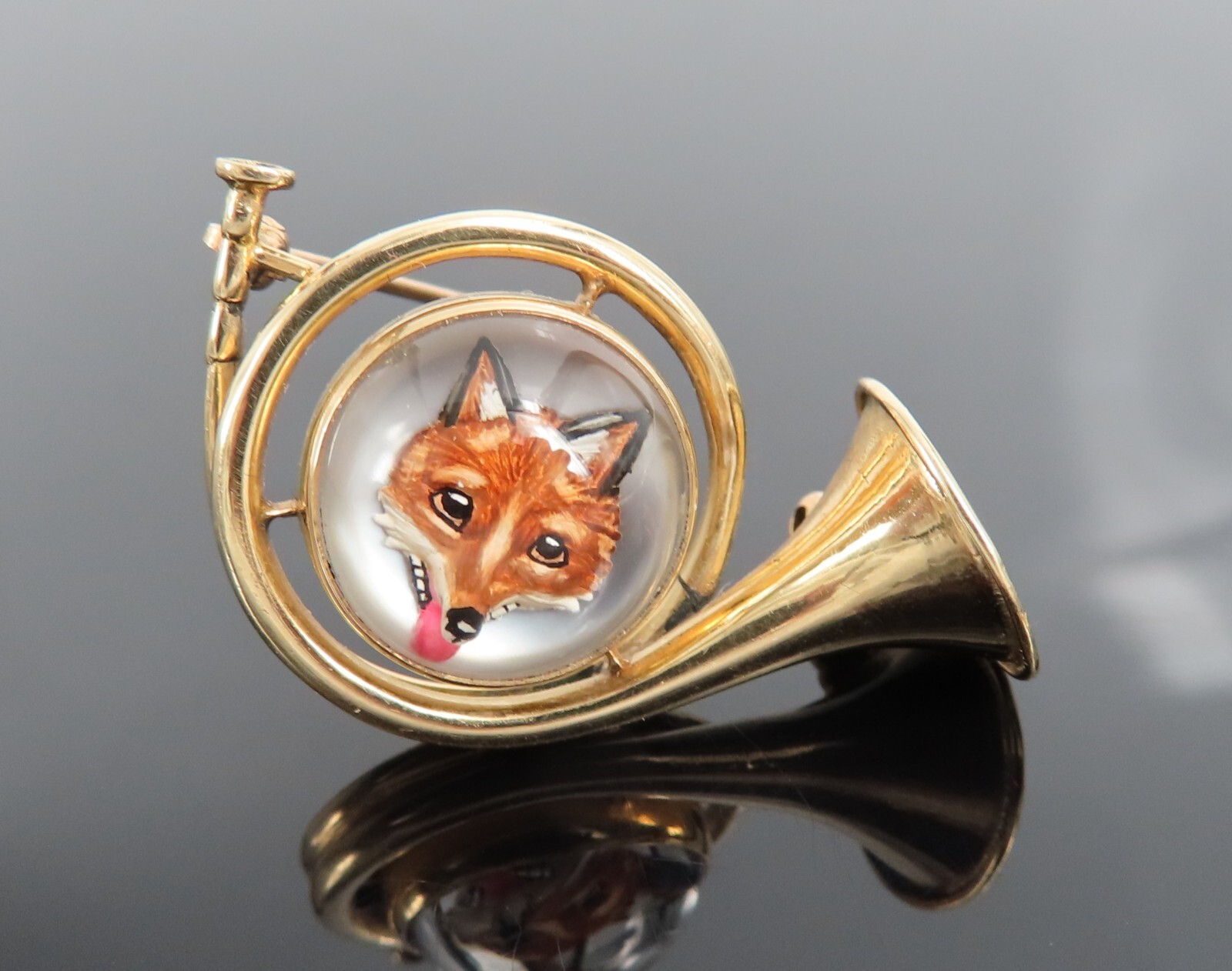 クラスターブローチ Vintage MMA 1985 Metropolitan Museum Art Goldtone Leopard