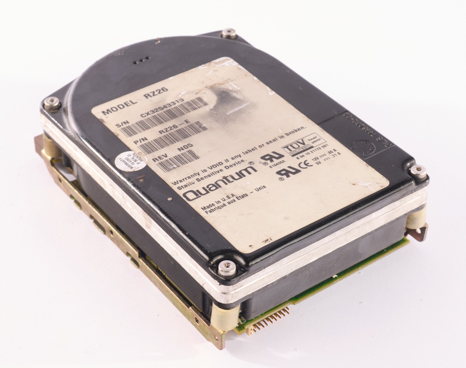 Vintage Quantum RZ26-E Hard Drive 1.05GB 50 Pin SCSI | eBay